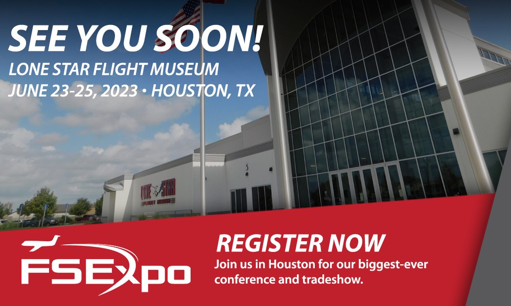 FlightSimExpo 2023 takes place on June 23-25 in Houston, Texas.